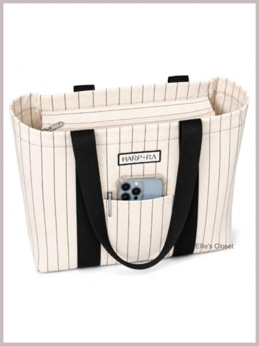 Canvas Tote Bag Women Laptop Sleeve Luggage Strap